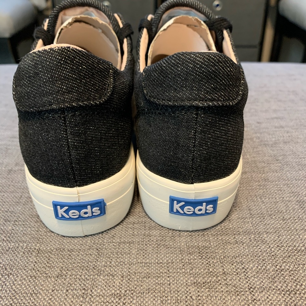 NWT and box - Keds Women’s Rise Black Denim SZ5 - Picture 5 of 6